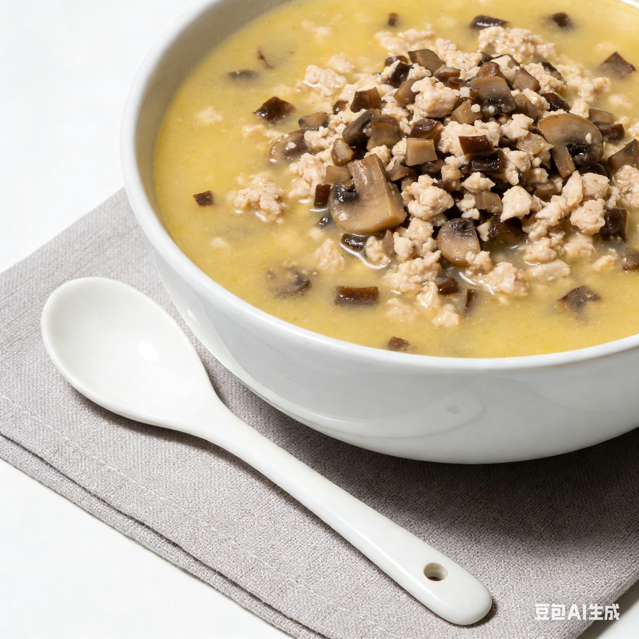 Sopa de pollo con CHAMPIÑON