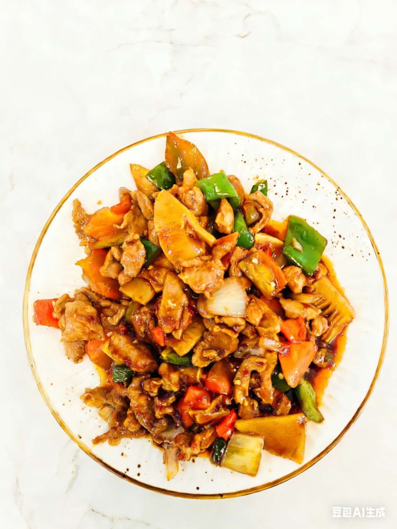 Cerdo con guindillas